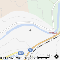 大分県佐伯市直川大字仁田原127周辺の地図