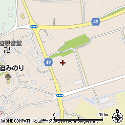 熊本県合志市竹迫周辺の地図