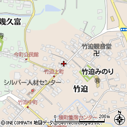 熊本県合志市竹迫1718-1周辺の地図