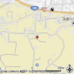 熊本県熊本市北区植木町滴水674-3周辺の地図