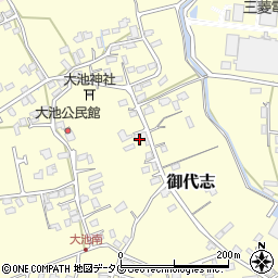 熊本県合志市御代志1401周辺の地図