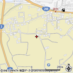 熊本県熊本市北区植木町滴水677周辺の地図