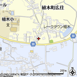 熊本県熊本市北区植木町広住197周辺の地図