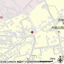 熊本県合志市御代志1325-2周辺の地図