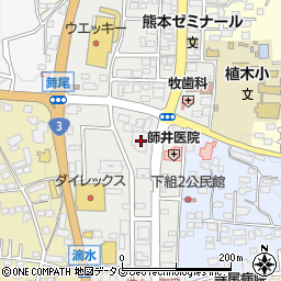 熊本県熊本市北区植木町植木497周辺の地図