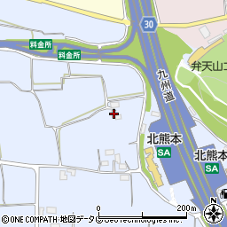 熊本県熊本市北区改寄町1568-4周辺の地図