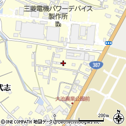 熊本県合志市御代志853-25周辺の地図