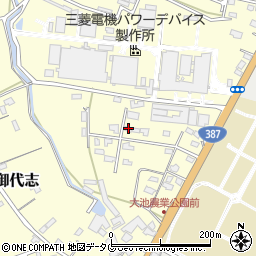 熊本県合志市御代志853-37周辺の地図