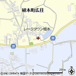 熊本県熊本市北区植木町広住209周辺の地図