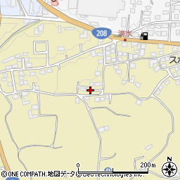 熊本県熊本市北区植木町滴水1031-4周辺の地図