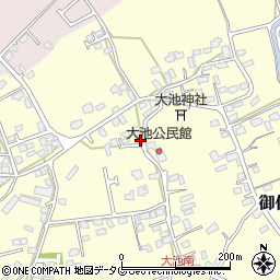 熊本県合志市御代志1364-2周辺の地図
