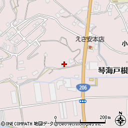 長崎県長崎市琴海戸根町1258-3周辺の地図