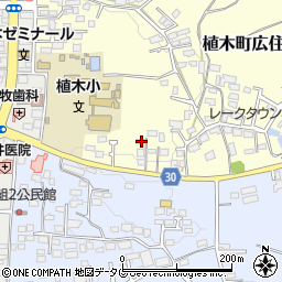 熊本県熊本市北区植木町広住7-3周辺の地図