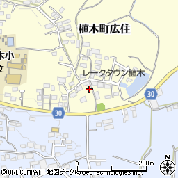 熊本県熊本市北区植木町広住195周辺の地図