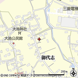 熊本県合志市御代志909-1周辺の地図