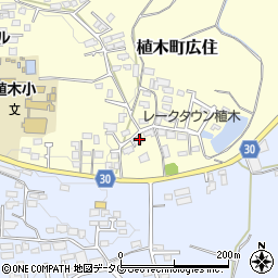 熊本県熊本市北区植木町広住196周辺の地図