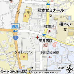 熊本県熊本市北区植木町植木492周辺の地図