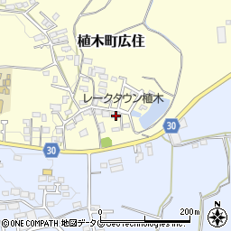 熊本県熊本市北区植木町広住206-1周辺の地図