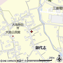熊本県合志市御代志909周辺の地図