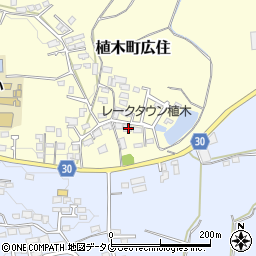 熊本県熊本市北区植木町広住205周辺の地図