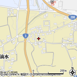 熊本県熊本市北区植木町滴水1021周辺の地図