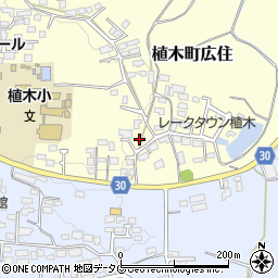 熊本県熊本市北区植木町広住14周辺の地図
