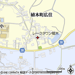 熊本県熊本市北区植木町広住193周辺の地図