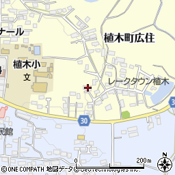 熊本県熊本市北区植木町広住17周辺の地図