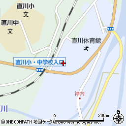 直川郵便局周辺の地図