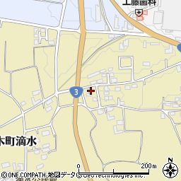 熊本県熊本市北区植木町滴水1017-13周辺の地図