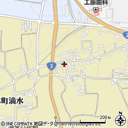 熊本県熊本市北区植木町滴水1017-14周辺の地図