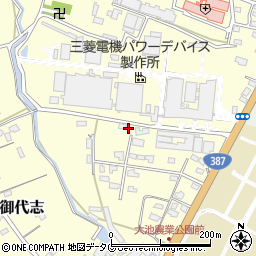 熊本県合志市御代志853周辺の地図