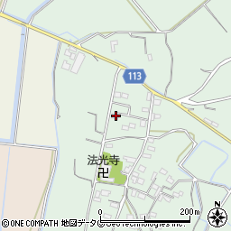 熊本県玉名市天水町野部田887周辺の地図