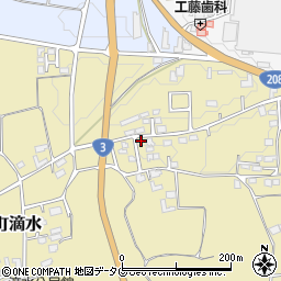 熊本県熊本市北区植木町滴水1017-21周辺の地図