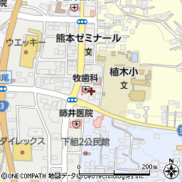 熊本県熊本市北区植木町植木514周辺の地図