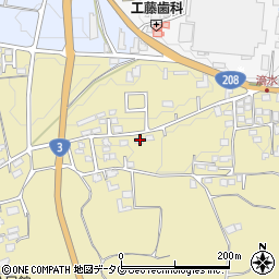 熊本県熊本市北区植木町滴水1023周辺の地図
