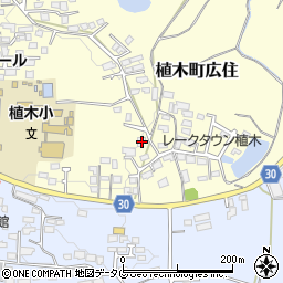 熊本県熊本市北区植木町広住16周辺の地図
