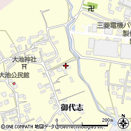 熊本県合志市御代志915周辺の地図