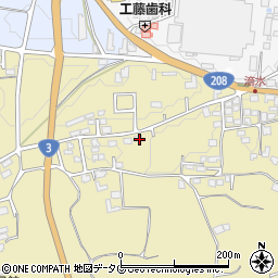 熊本県熊本市北区植木町滴水1025周辺の地図