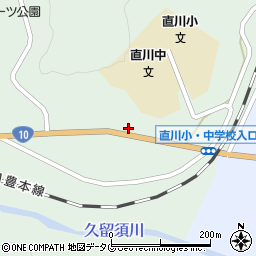 直川中学校前周辺の地図