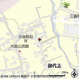 熊本県合志市御代志1156-1周辺の地図
