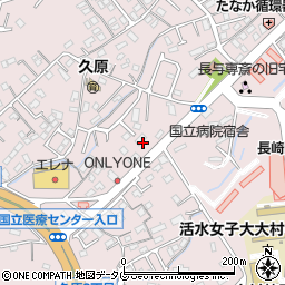 ファミリーマート国立長崎医療センター前店周辺の地図