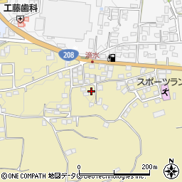 熊本県熊本市北区植木町滴水512周辺の地図