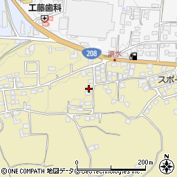 熊本県熊本市北区植木町滴水1034周辺の地図