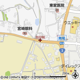 舞尾橋周辺の地図