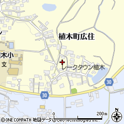 熊本県熊本市北区植木町広住187周辺の地図