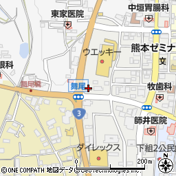 熊本北合志警察署植木交番周辺の地図