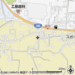 熊本県熊本市北区植木町滴水1036-1周辺の地図