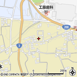 熊本県熊本市北区植木町滴水1050周辺の地図