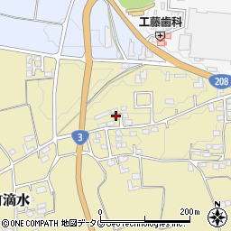 熊本県熊本市北区植木町滴水1056周辺の地図